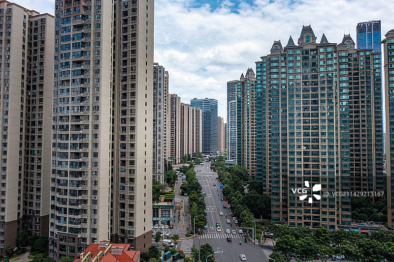 航拍湖南长沙城市景观图片素材