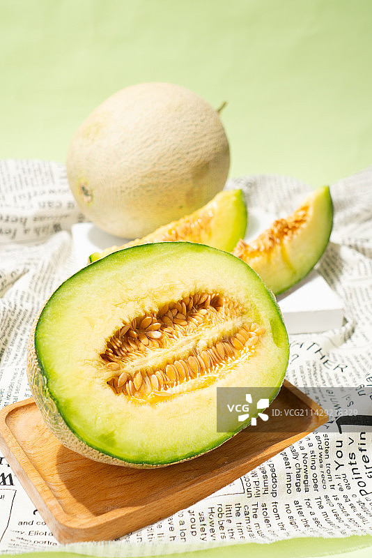 网纹瓜蜜瓜图片素材