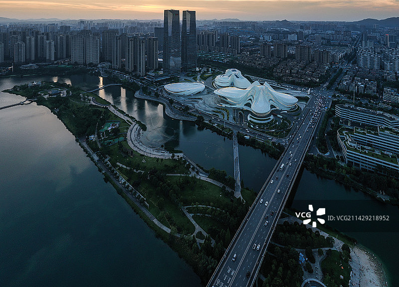 长沙梅溪湖图片素材