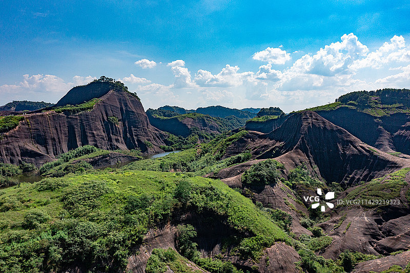 航拍湖南郴州高椅岭景区图片素材