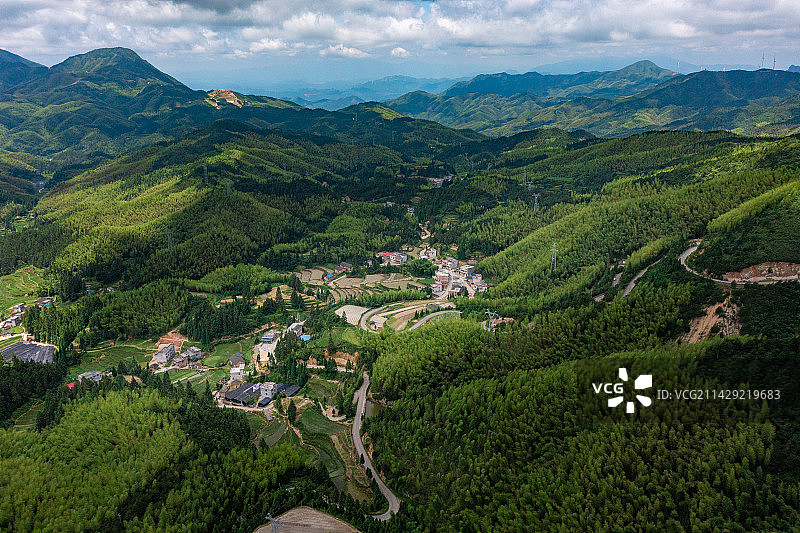 航拍湖南郴州仰天湖大草原图片素材