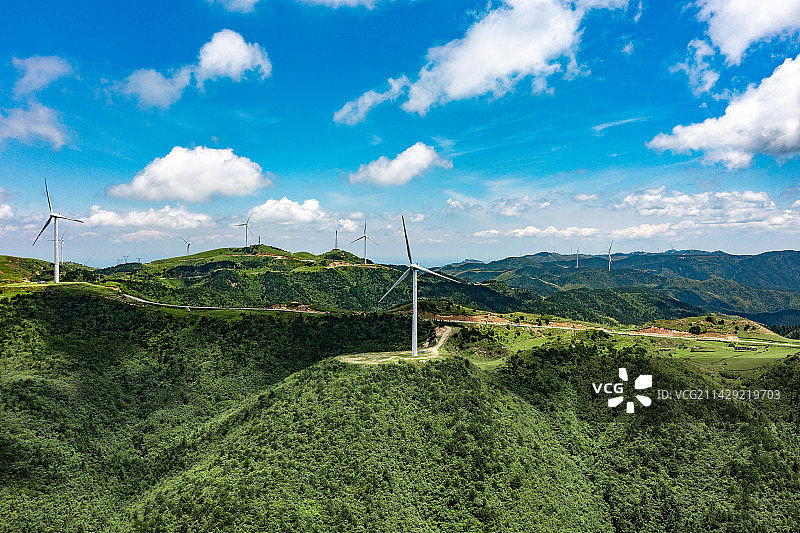 航拍湖南郴州仰天湖大草原图片素材