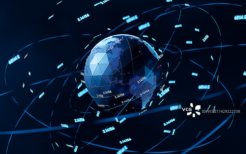 地球信息传输图片素材