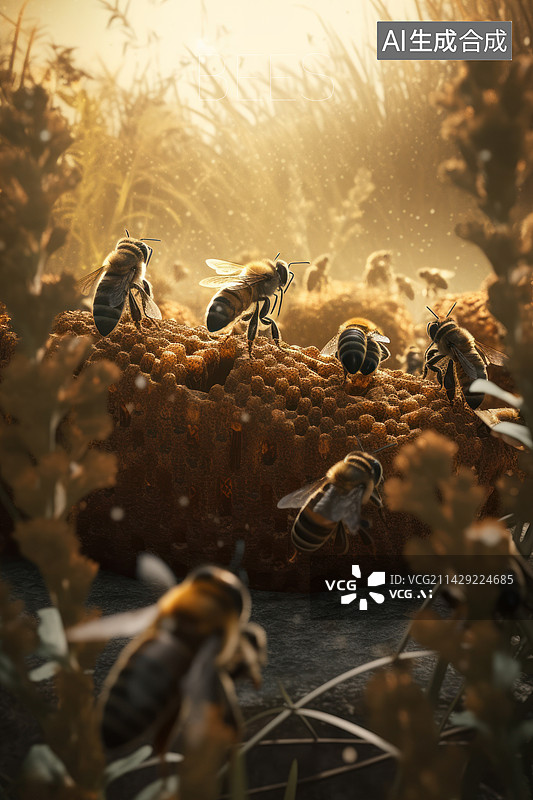 【AI数字艺术】bee图片素材