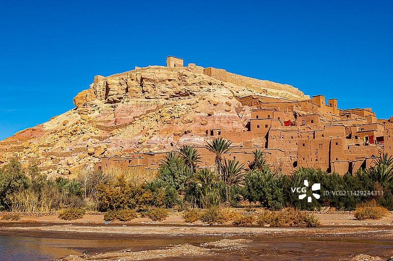 摩洛哥世界遗产阿伊特本哈杜村防御工事图片素材