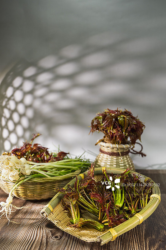 湖北恩施深山美食椿芽（香椿）图片素材