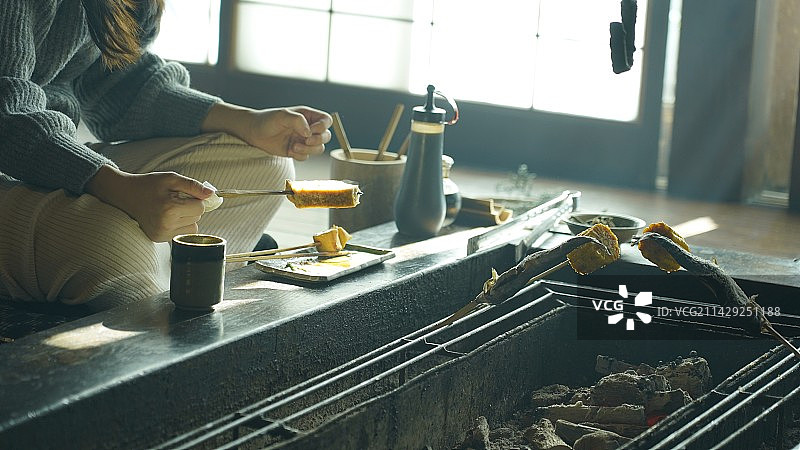 富士山下围炉烧2图片素材