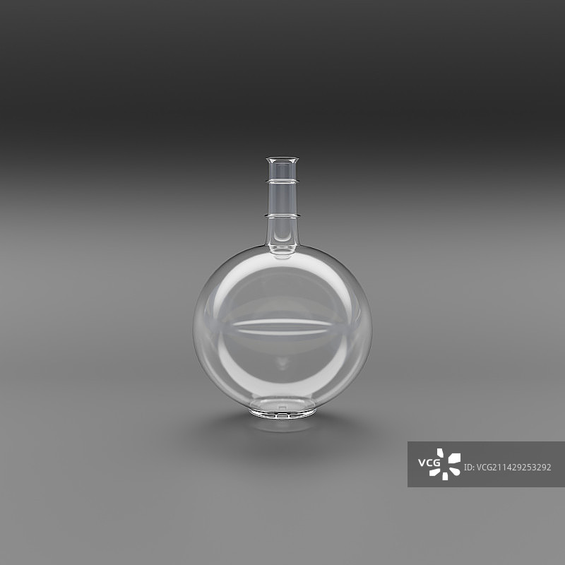 简约的透明玻璃瓶图片素材