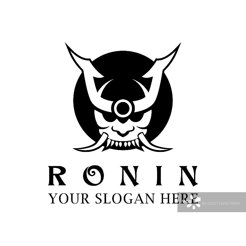 浪人圆形标志设计图标图片素材