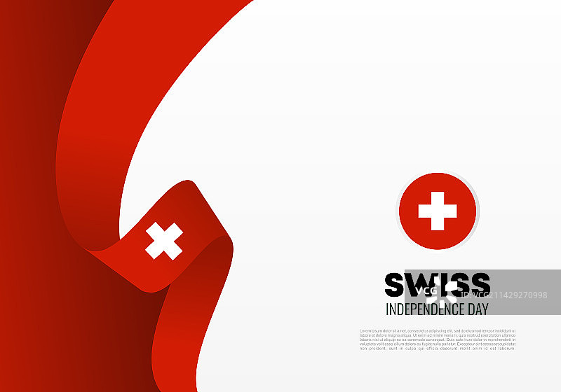 瑞士独立日背景banner海报图片素材