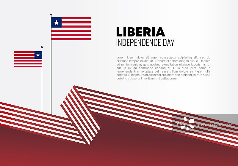 利比里亚独立日背景banner海报图片素材