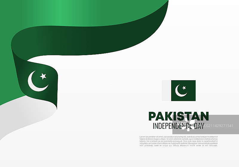 巴基斯坦独立日背景banner图片素材