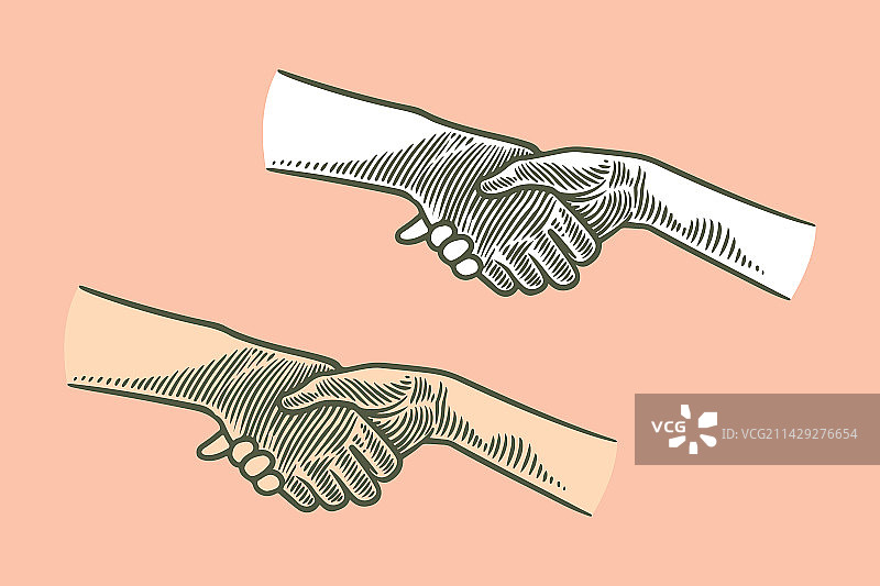 手绘雕刻大手抱着孩子图片素材