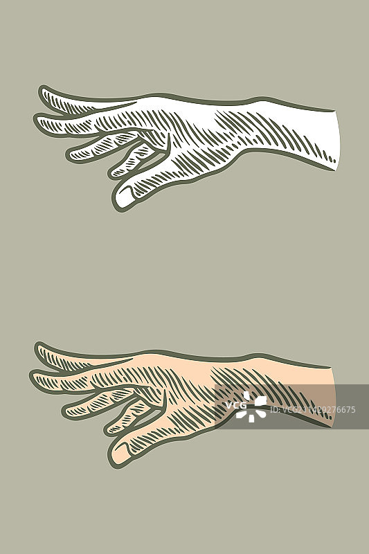 手绘雕刻击掌素材图片素材