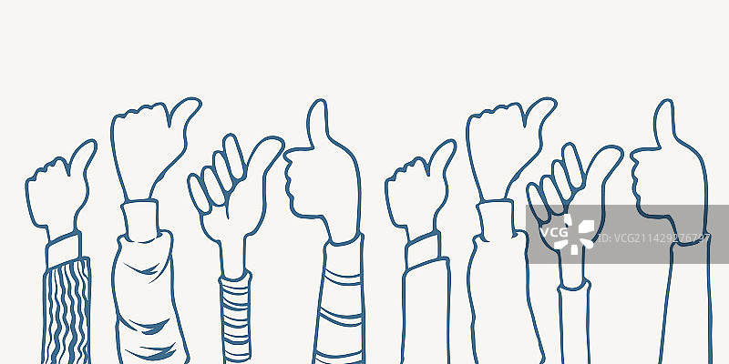 手绘八手点赞鼓掌欢呼图片素材