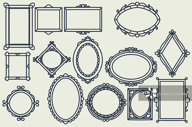 14款手绘边框装饰图案合集图片素材