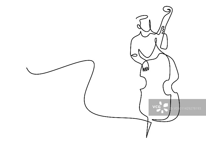 贝斯音乐播放器单线连续设计图片素材