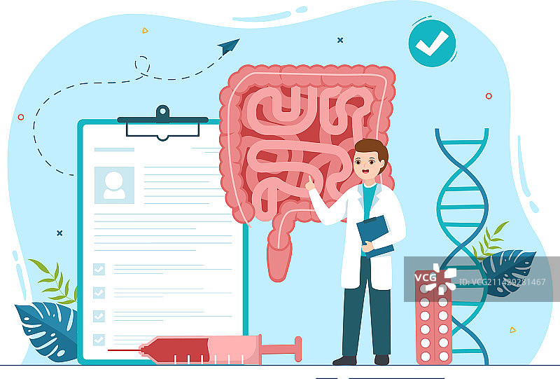 医生进行结肠镜检查图片素材