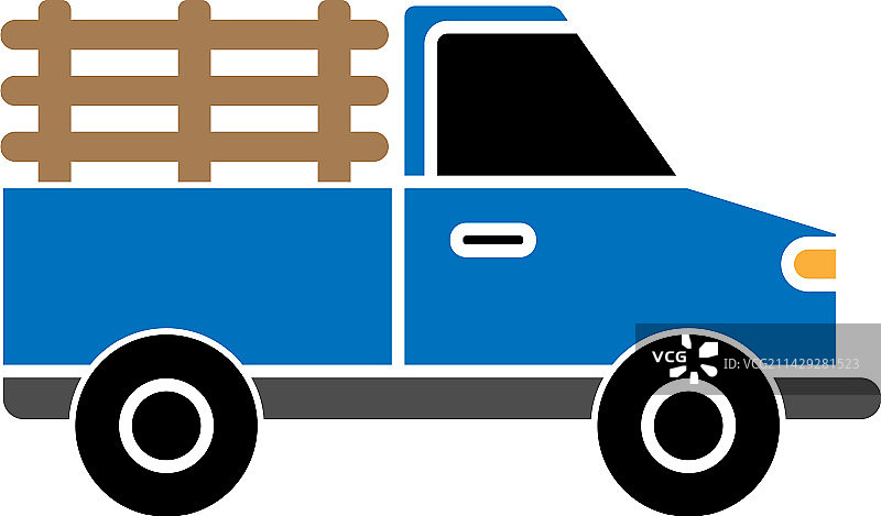 动物卡车图标剪贴画设计图片素材