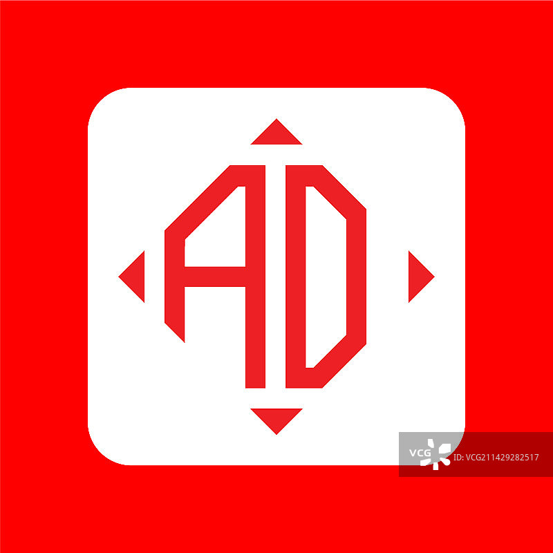 创意简约首字母AO标志设计图片素材