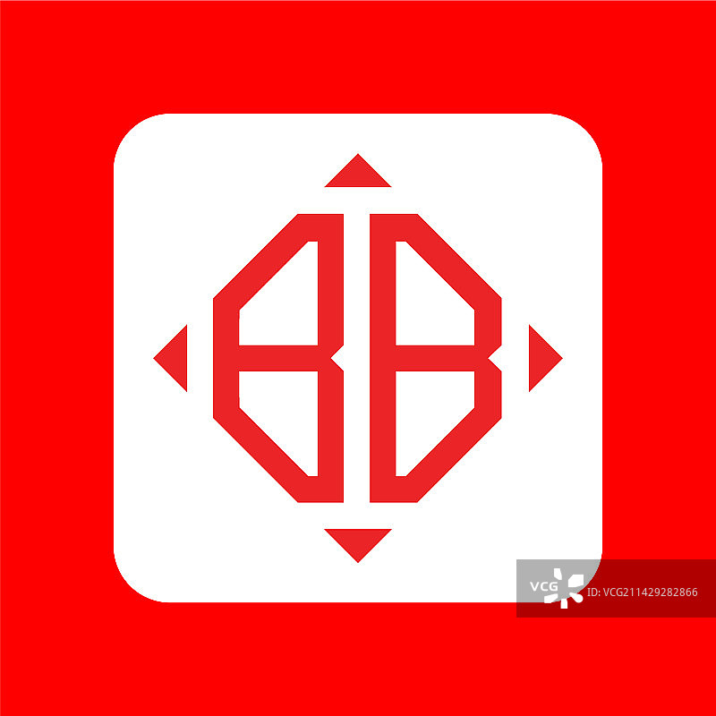 创意简约首字母BB标志设计图片素材