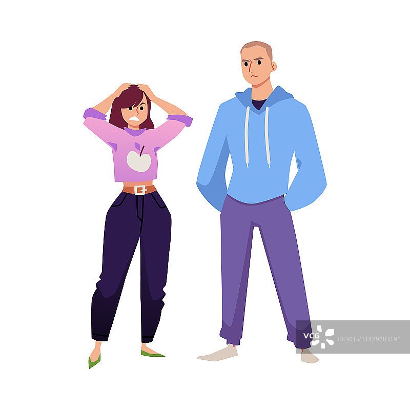 年轻夫妇的感情问题图片素材