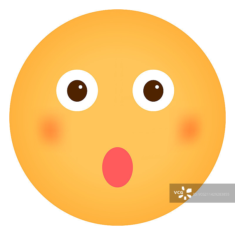 卡通表情符号惊讶图片素材