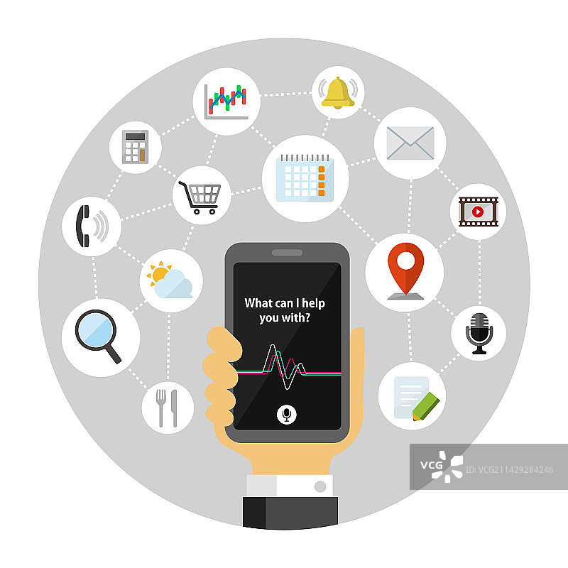 语音助手礼宾应用程序图片素材