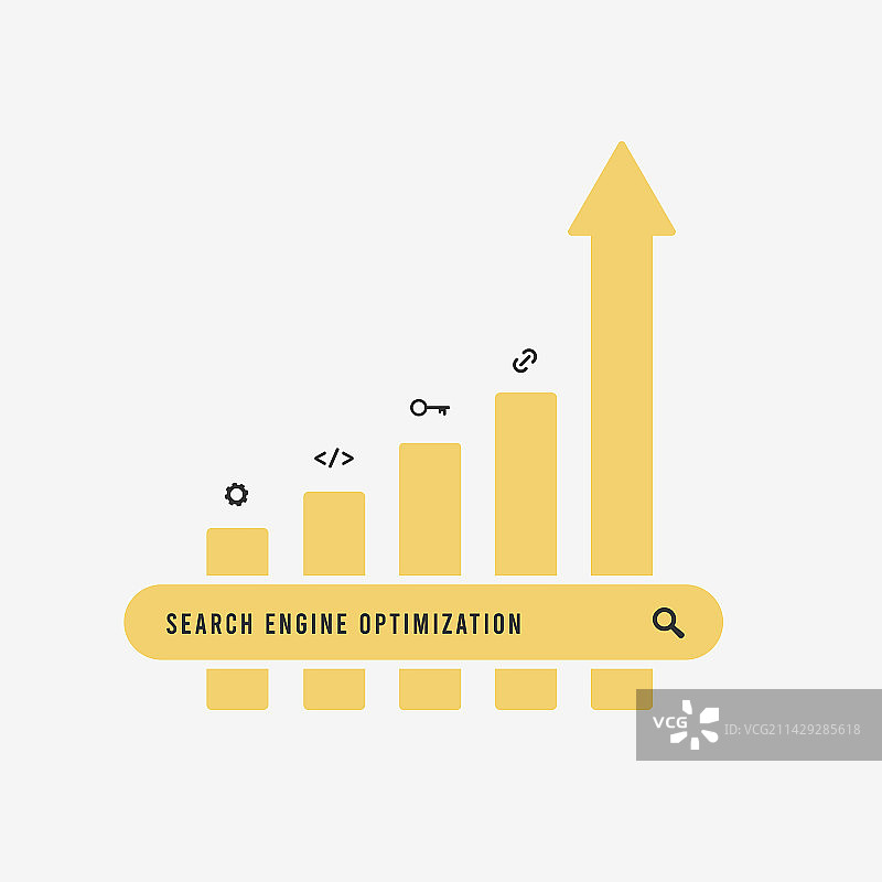 SEO优化概念搜索栏图片素材
