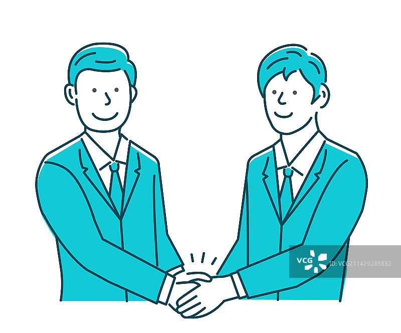 商业伙伴握手图片素材