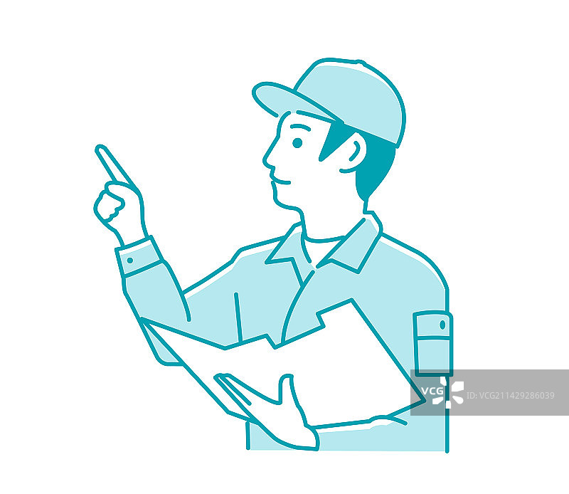 进行定期检查的男性工人图片素材