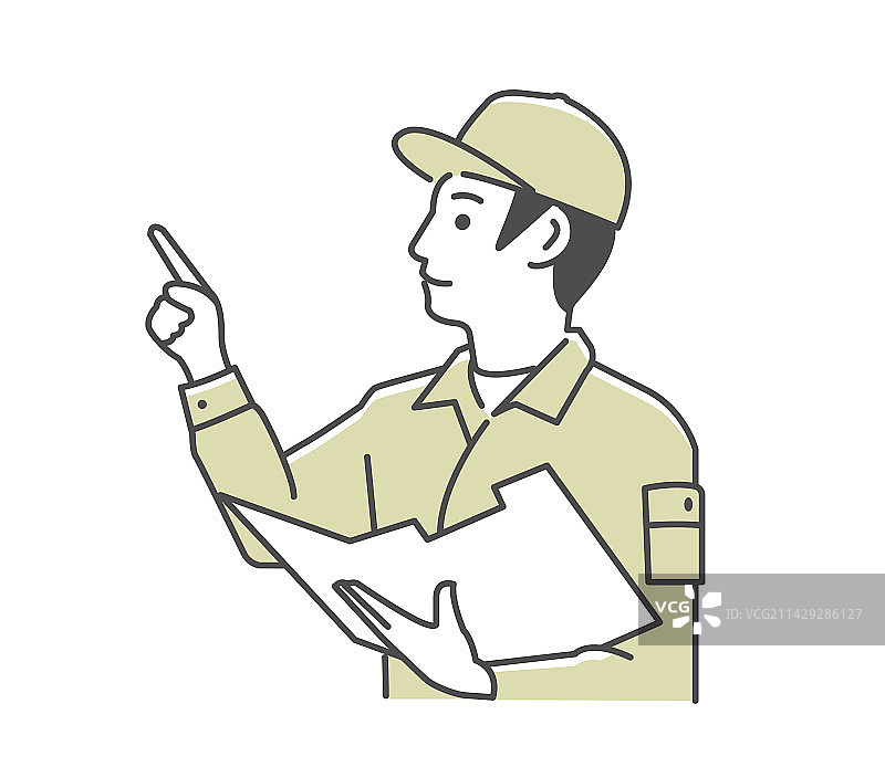 进行定期检查的男性工人图片素材