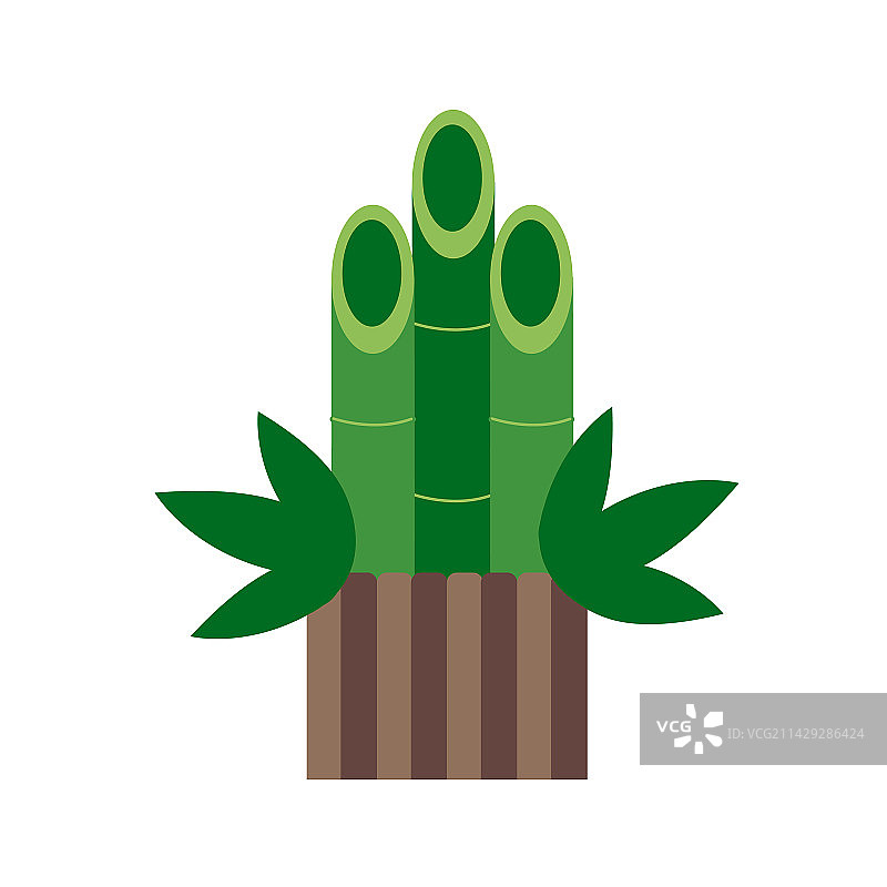 日式门松竹装饰图片素材