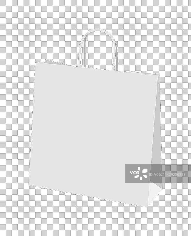 空白购物纸袋模板图片素材