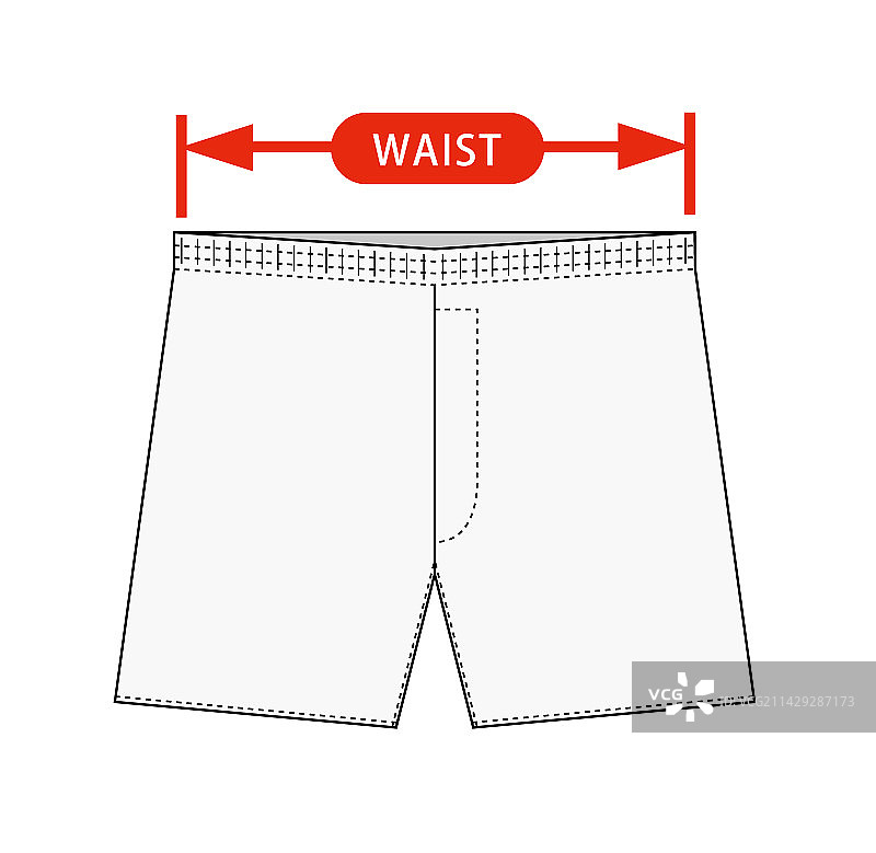 内衣短裤尺码表图片素材