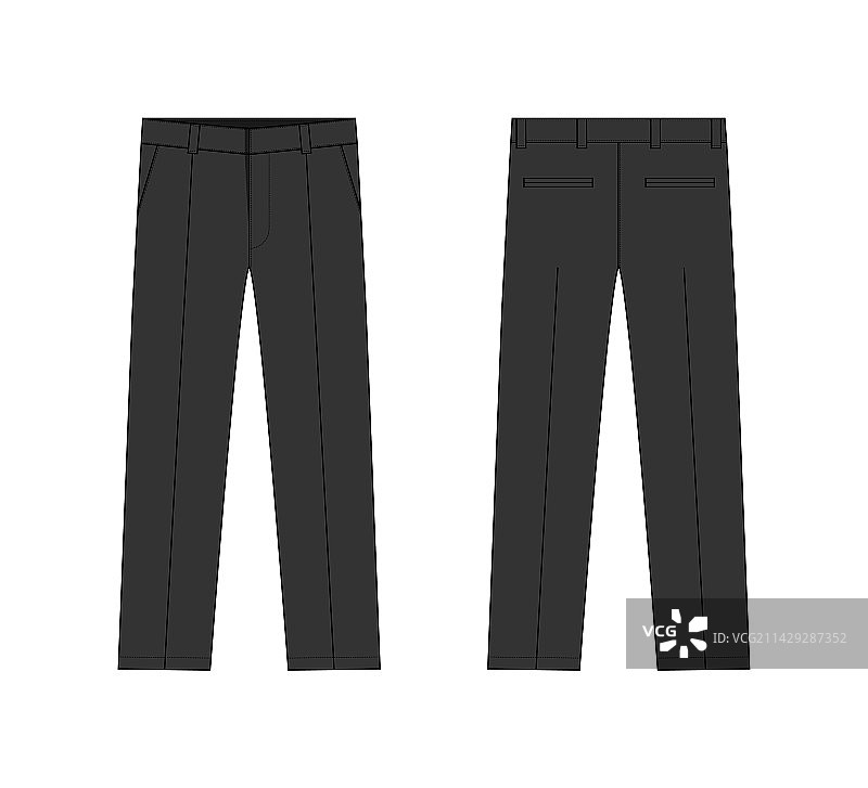 黑色西裤模板图片素材