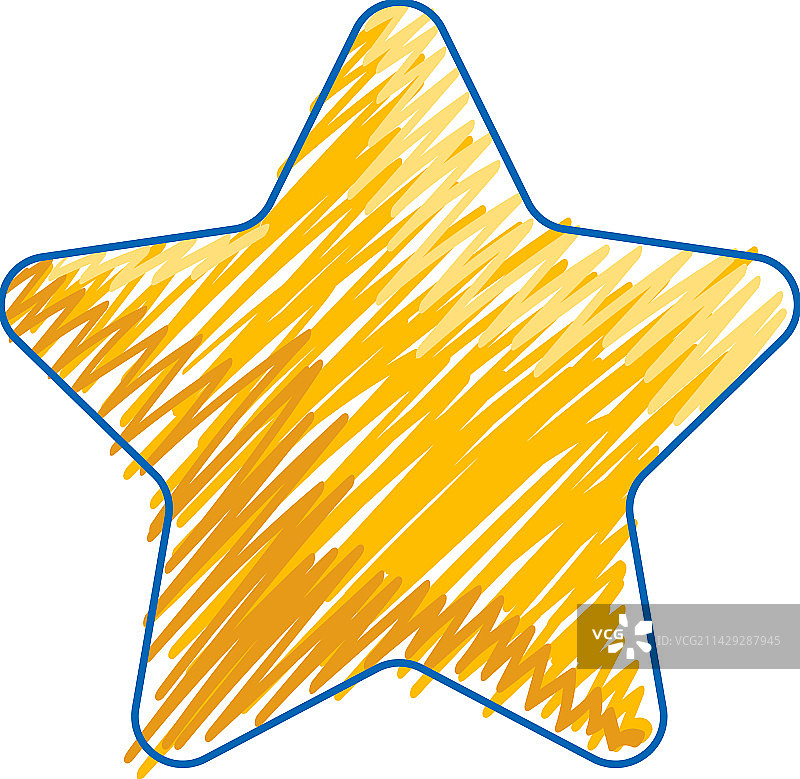 铅笔素描风格星星图片素材