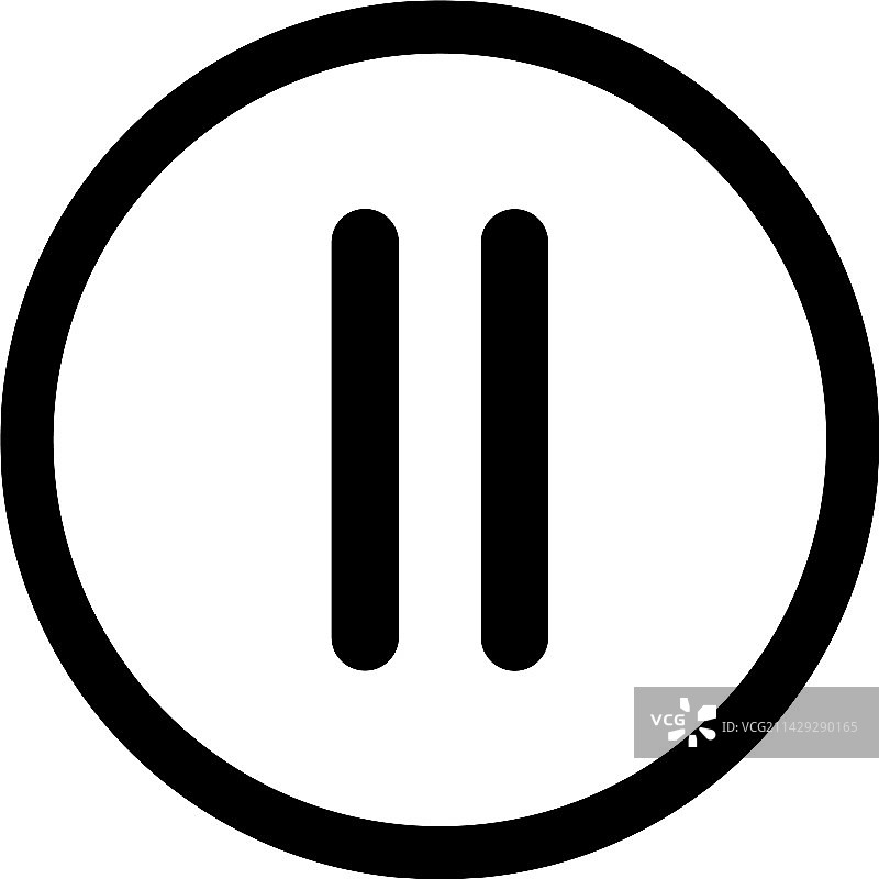 暂停图标媒体按钮符号图片素材