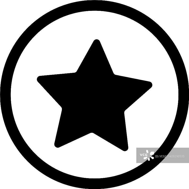 圆形星星收藏夹图标图片素材