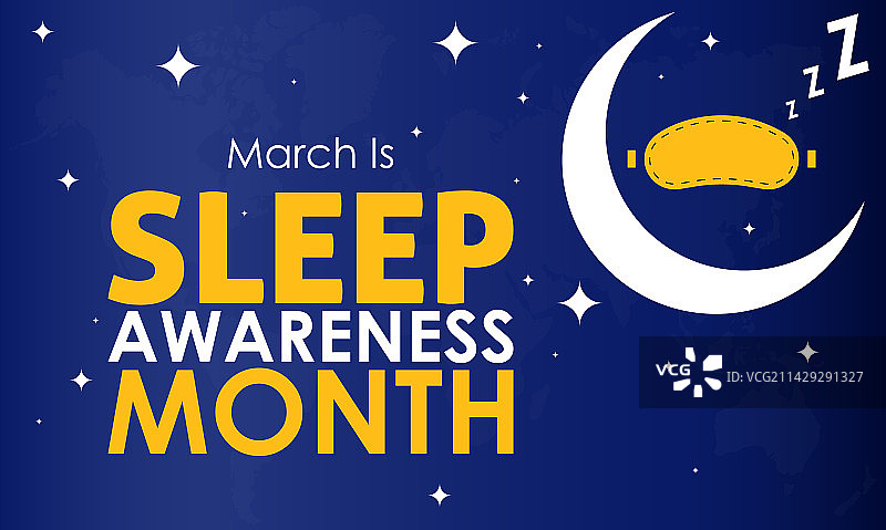 国家睡眠意识月关怀图片素材