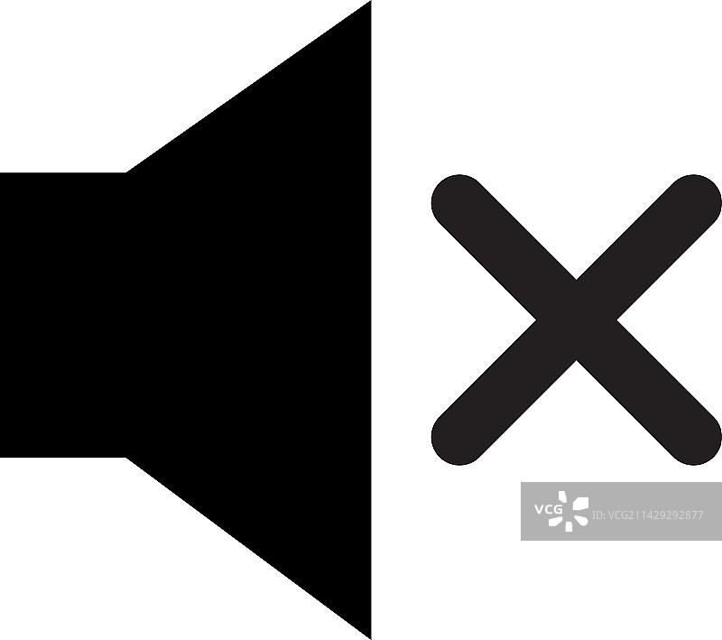 静音扬声器图标设计模板图片素材