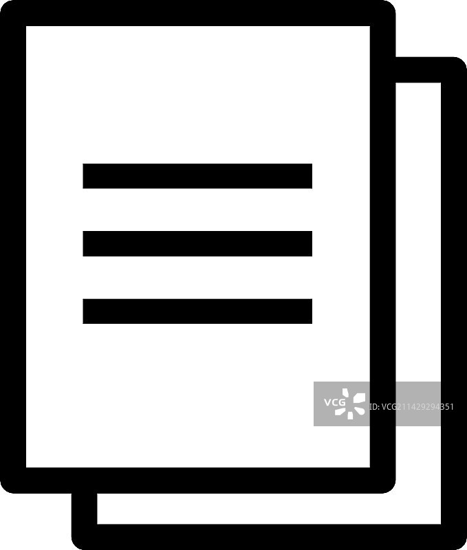 白色背景上的文件图标图片素材