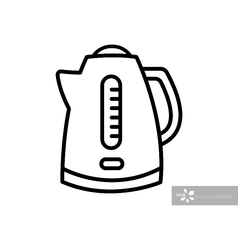 优质电热水壶图标线条符号图片素材
