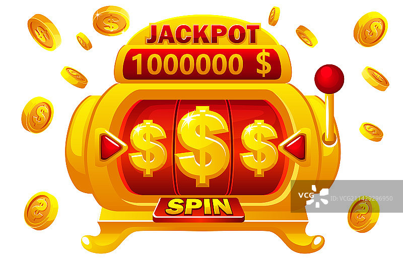 在线金色老虎机图片素材