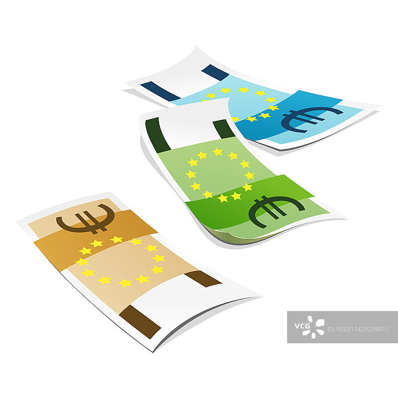 欧元纸币图片素材