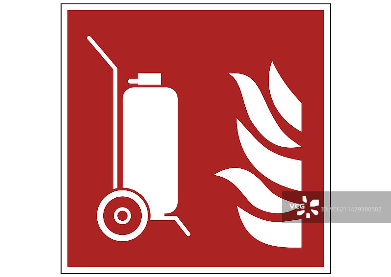 轮式灭火器图片素材