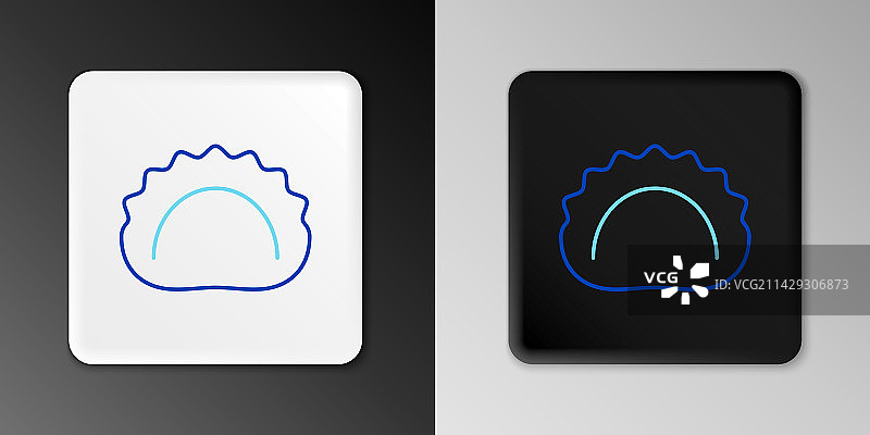 饺子线条图标图片素材