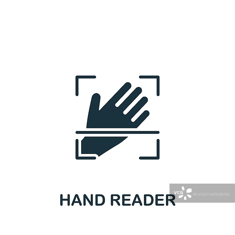 手部识别单色图标图片素材