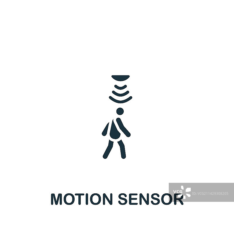 运动传感器单色简约标志图片素材