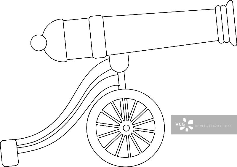 老式大炮图标图片素材